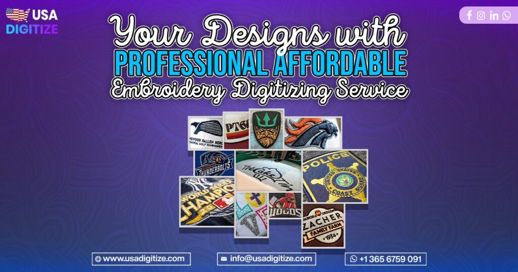 Affordable embroidery digitizing