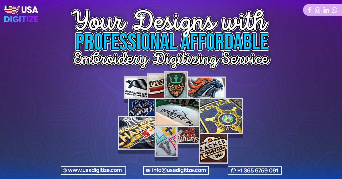 Affordable embroidery digitizing