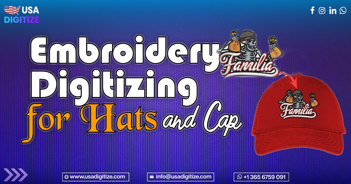 Embroidery Digitizing for Hats