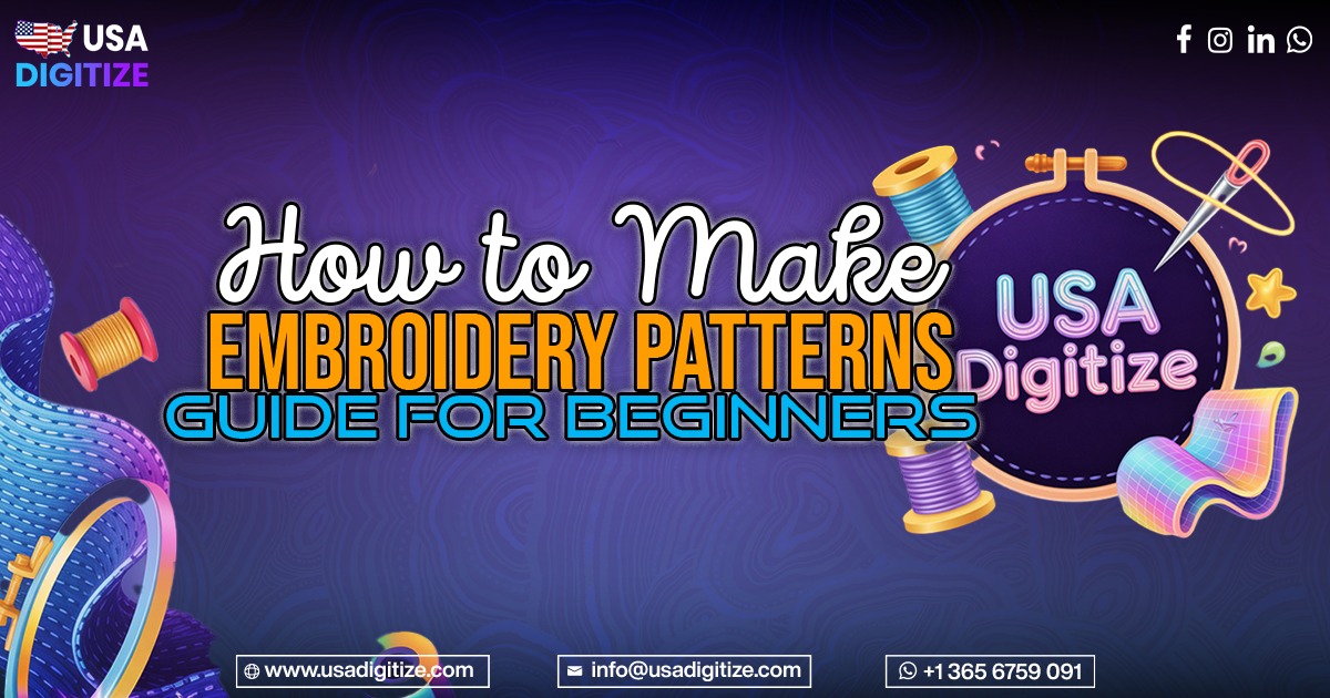 how to make embroidery patterns